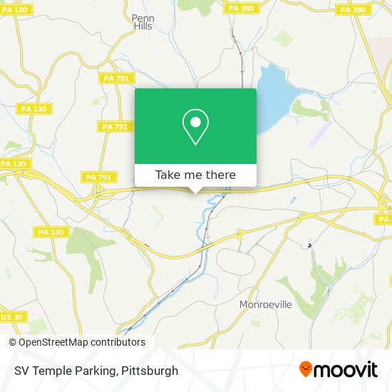 SV Temple Parking map