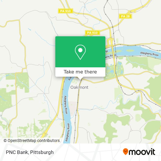 PNC Bank map