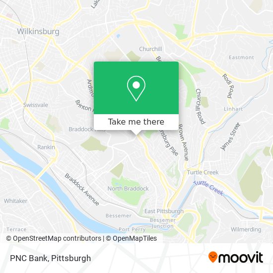 PNC Bank map