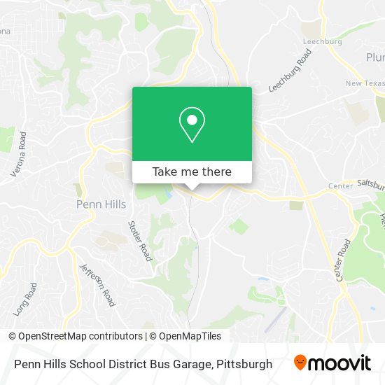 Mapa de Penn Hills School District Bus Garage
