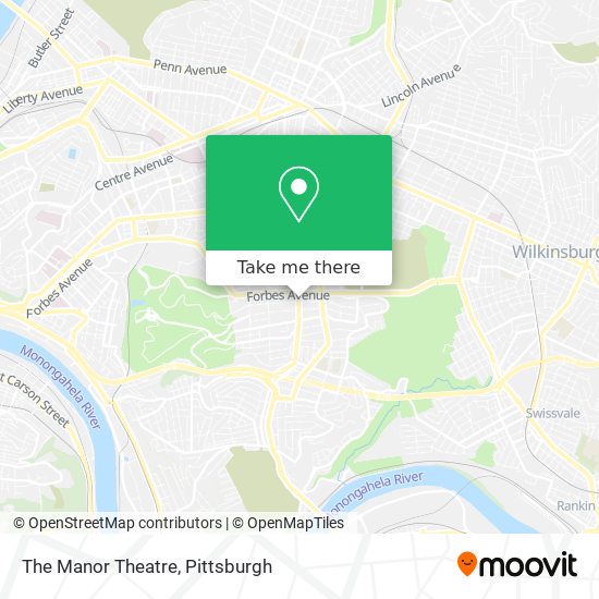 The Manor Theatre map