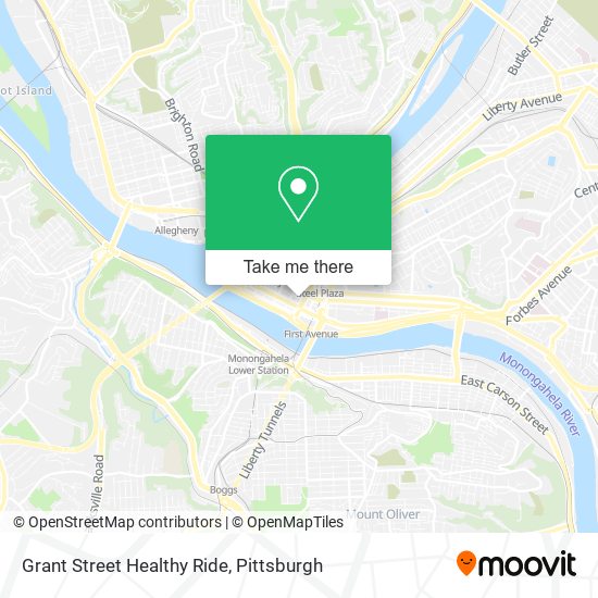Grant Street Healthy Ride map