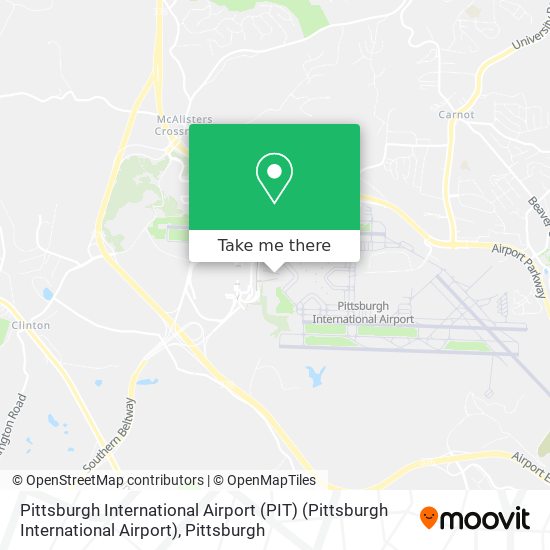 Mapa de Pittsburgh International Airport (PIT) (Pittsburgh International Airport)