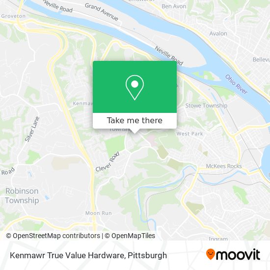 Mapa de Kenmawr True Value Hardware