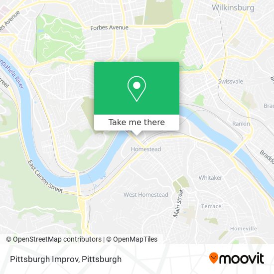 Pittsburgh Improv map