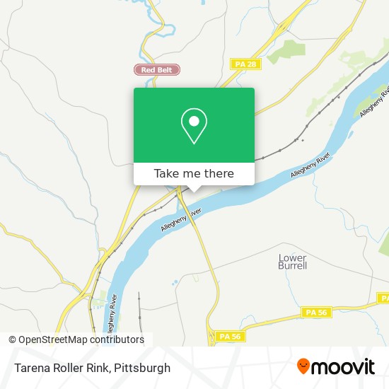 Mapa de Tarena Roller Rink