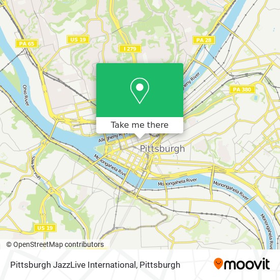 Pittsburgh JazzLive International map