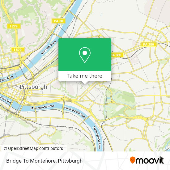 Bridge To Montefiore map