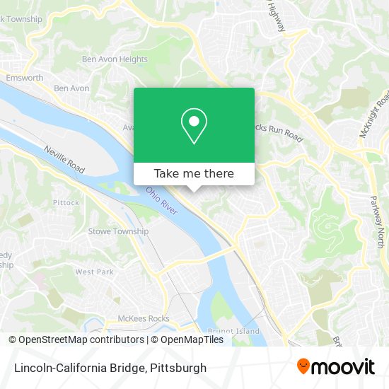 Mapa de Lincoln-California Bridge