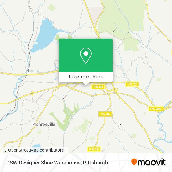 DSW Designer Shoe Warehouse map