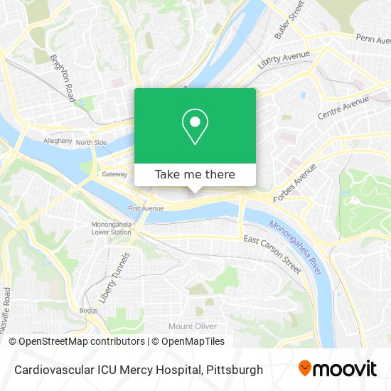 Mapa de Cardiovascular ICU Mercy Hospital