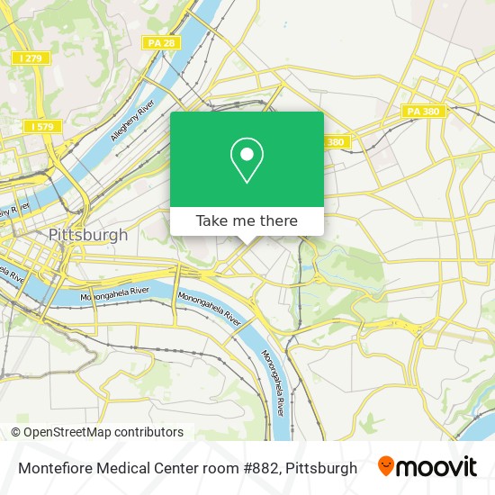 Montefiore Medical Center room #882 map