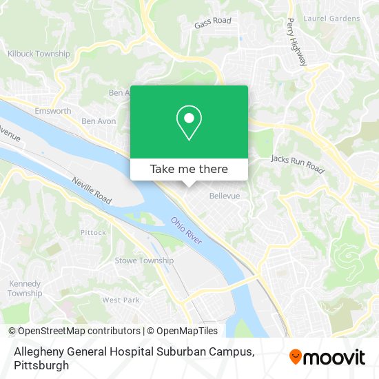 How to get to Allegheny General Hospital Suburban Campus in ...