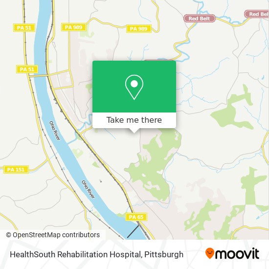 Mapa de HealthSouth Rehabilitation Hospital