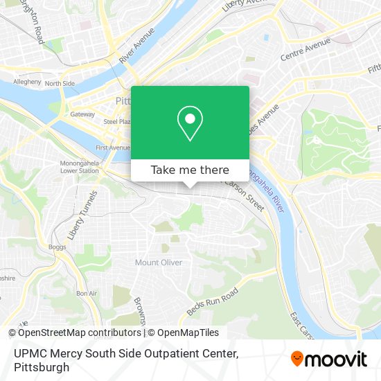 UPMC Mercy South Side Outpatient Center map