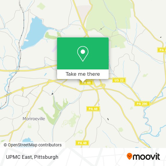 Mapa de UPMC East