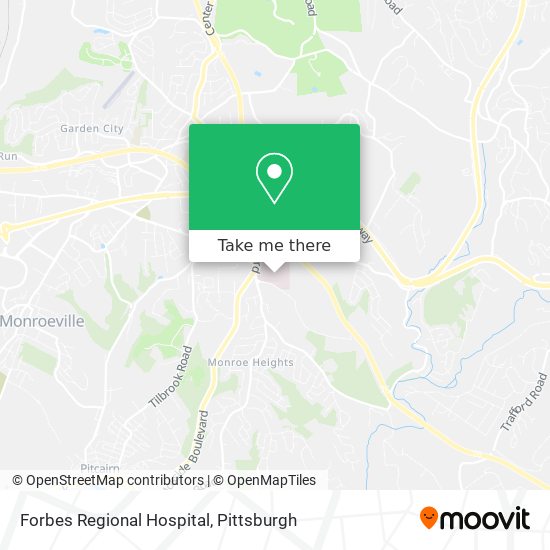 Forbes Regional Hospital map