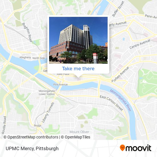 Mapa de UPMC Mercy