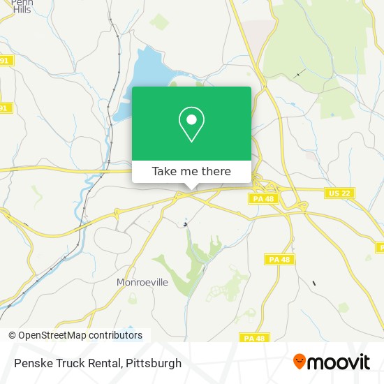 Mapa de Penske Truck Rental