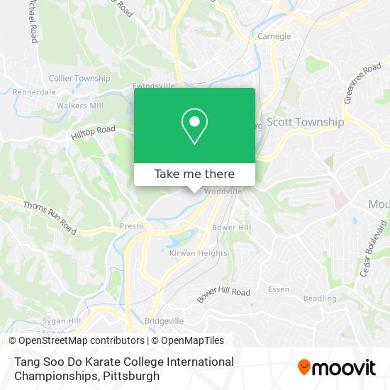 Tang Soo Do Karate College International Championships map