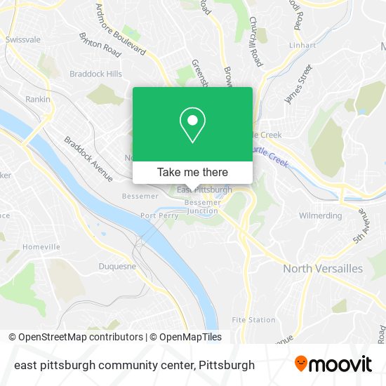 east pittsburgh community center map