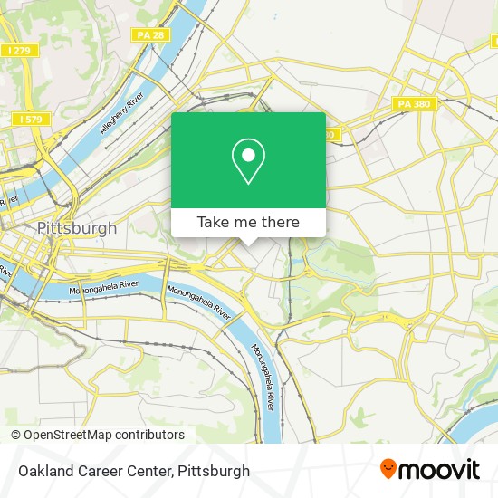 Mapa de Oakland Career Center