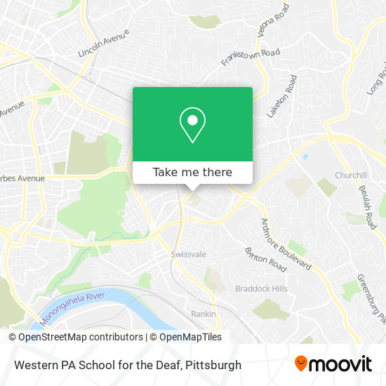 Mapa de Western PA School for the Deaf