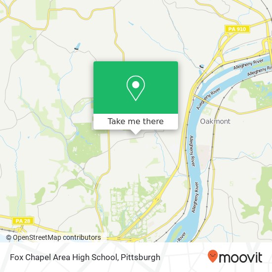 Mapa de Fox Chapel Area High School