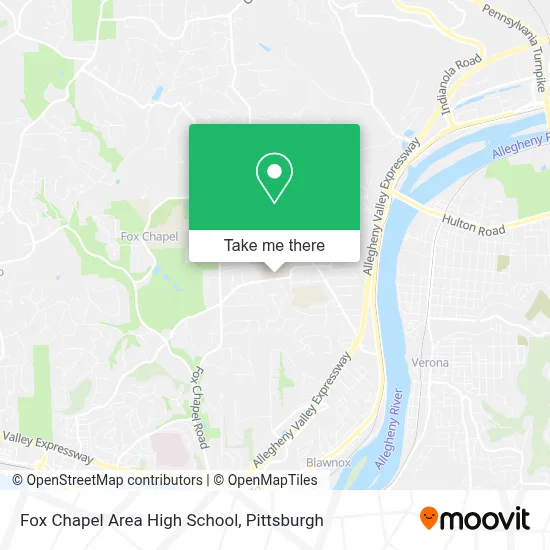 Fox Chapel Area High School map