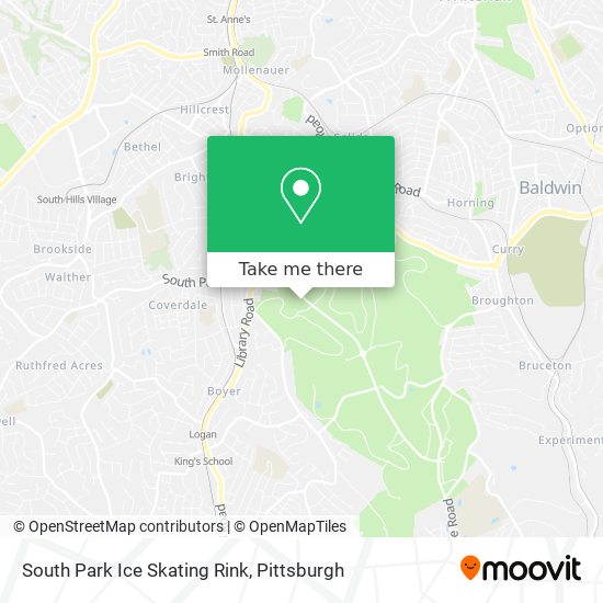 Mapa de South Park Ice Skating Rink
