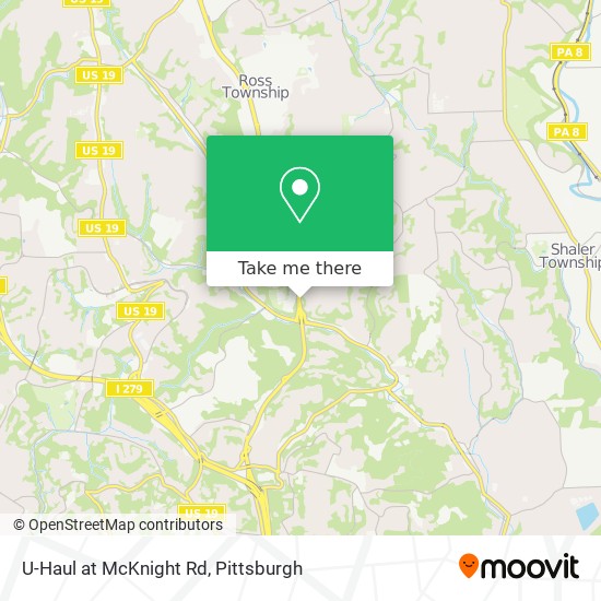 Mapa de U-Haul at McKnight Rd