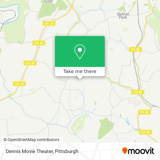 Mapa de Dennis Movie Theater