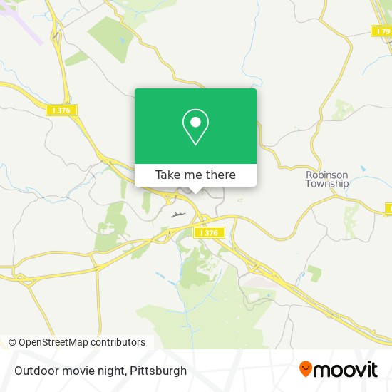 Outdoor movie night map