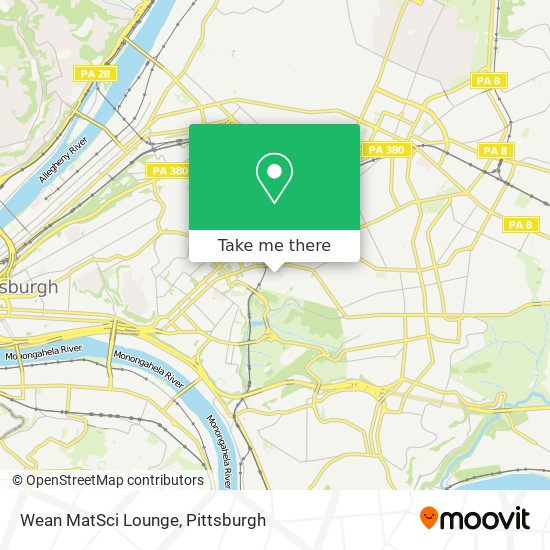 Mapa de Wean MatSci Lounge
