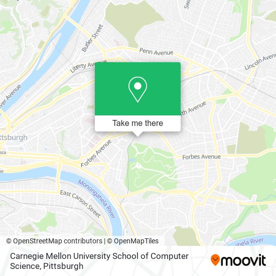 Mapa de Carnegie Mellon University School of Computer Science