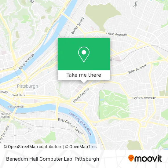 Benedum Hall Computer Lab map