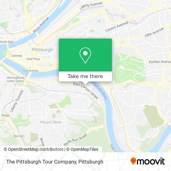 The Pittsburgh Tour Company map