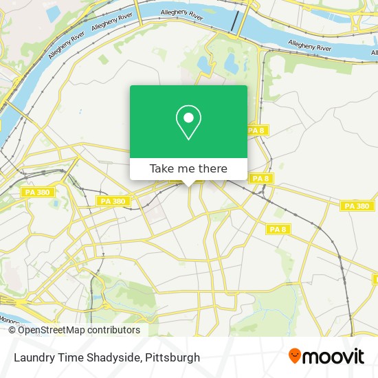 Mapa de Laundry Time Shadyside