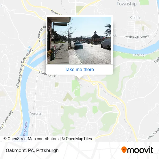 Oakmont, PA map