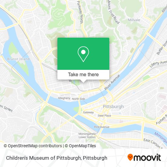 Mapa de Children's Museum of Pittsburgh