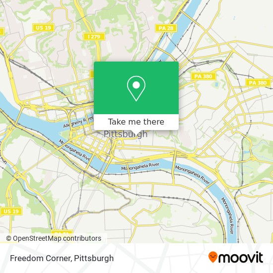 Freedom Corner map