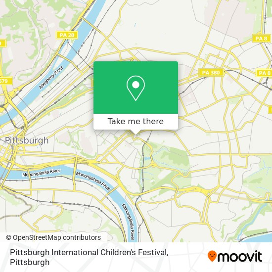 Pittsburgh International Children's Festival map