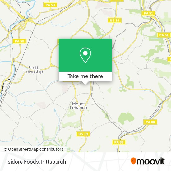 Isidore Foods map