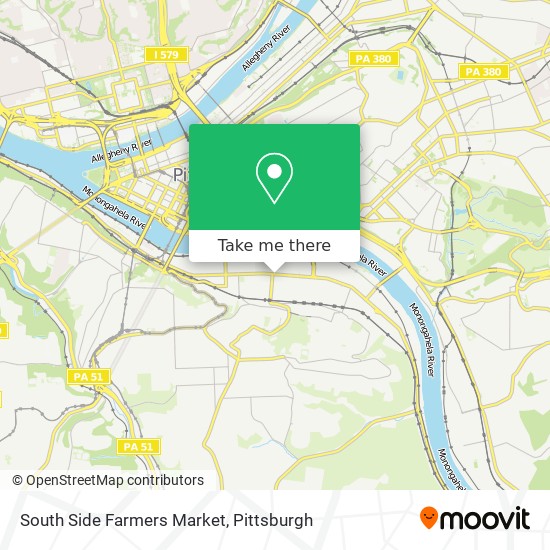 South Side Farmers Market map