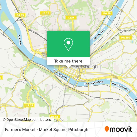Mapa de Farmer's Market - Market Square