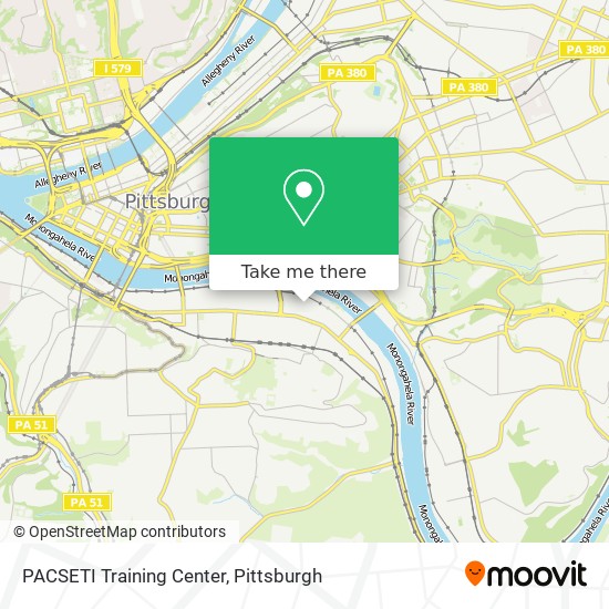 PACSETI Training Center map