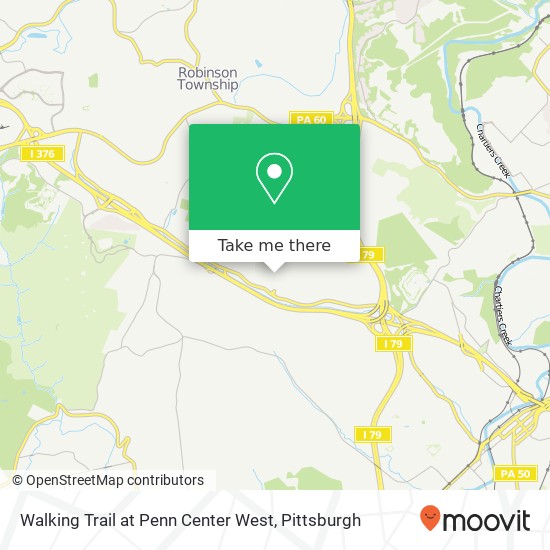 Mapa de Walking Trail at Penn Center West