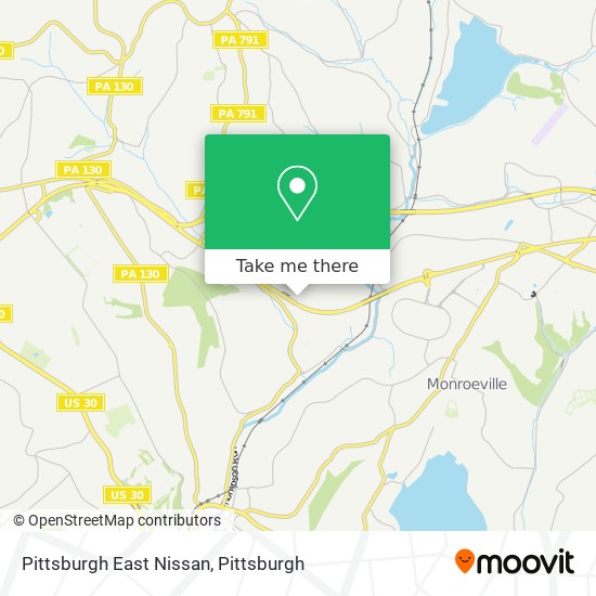 Mapa de Pittsburgh East Nissan