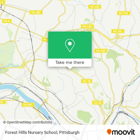 Mapa de Forest Hills Nursery School