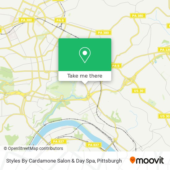 Mapa de Styles By Cardamone Salon & Day Spa